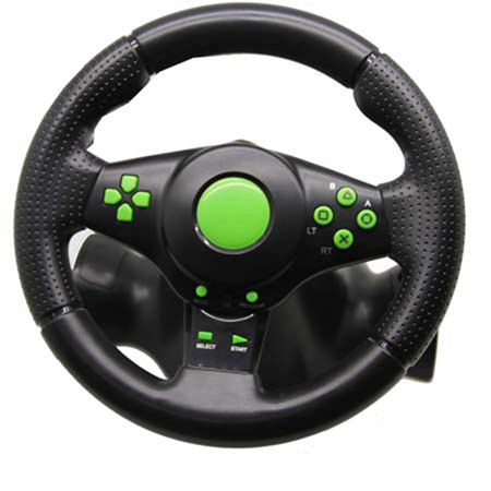 USB Game Racing Steering Wheel for PS2/PS3/PC